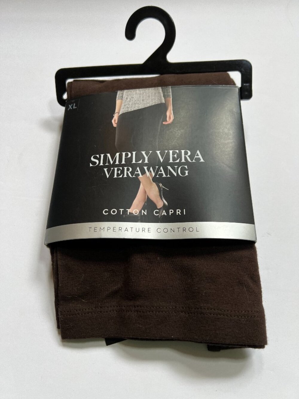 Vera Wang Brown Cotton Capri W XL